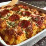 Bubble Up Biscuit Pizza Casserole