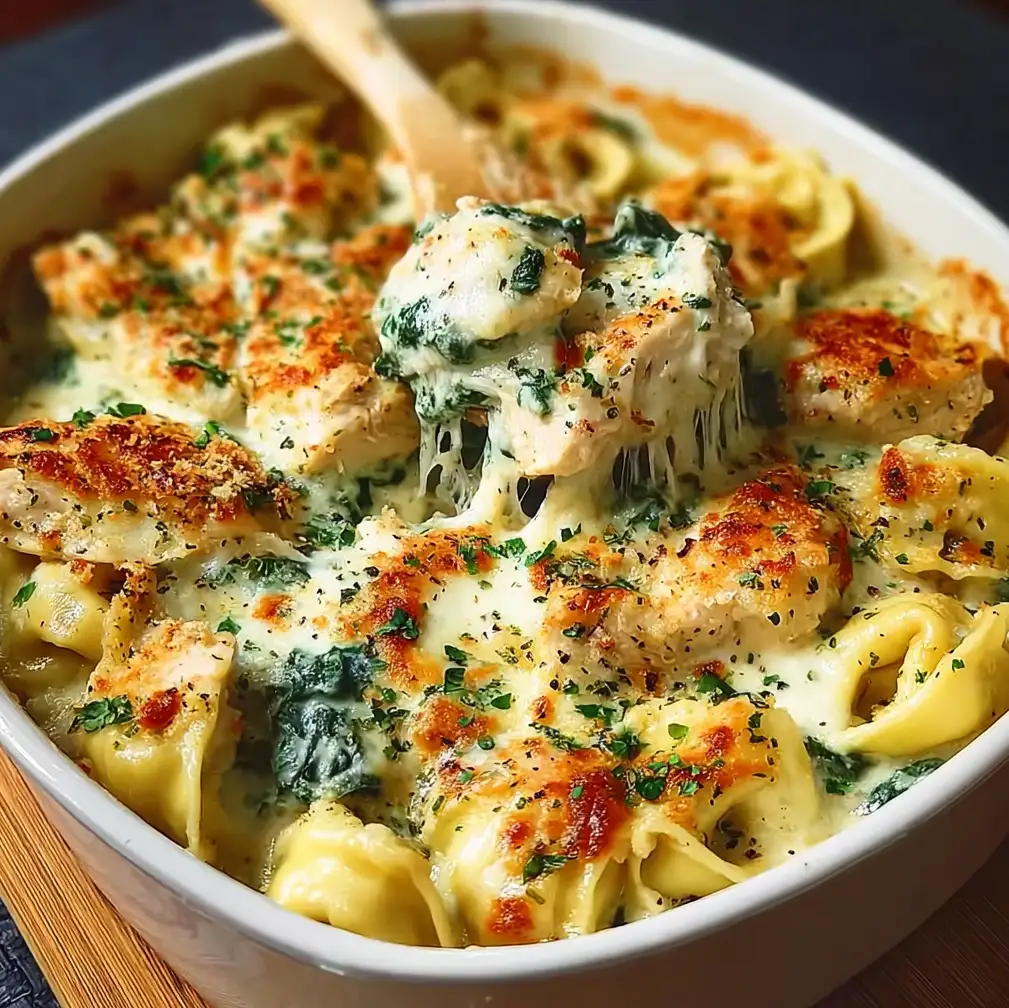 Cheesy Chicken Tortellini Bake 1