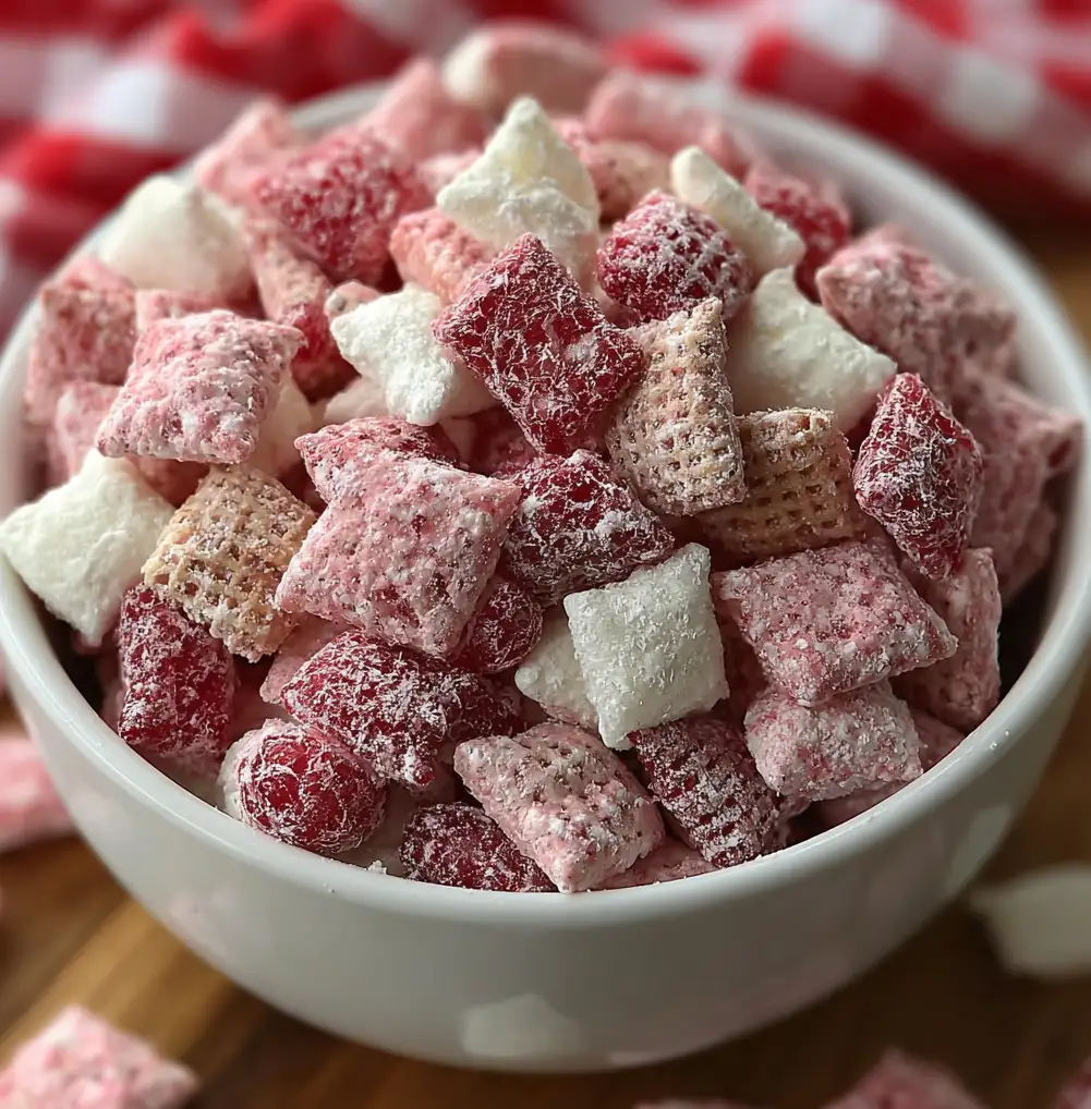 Cherry Cheesecake Puppy Chow 1