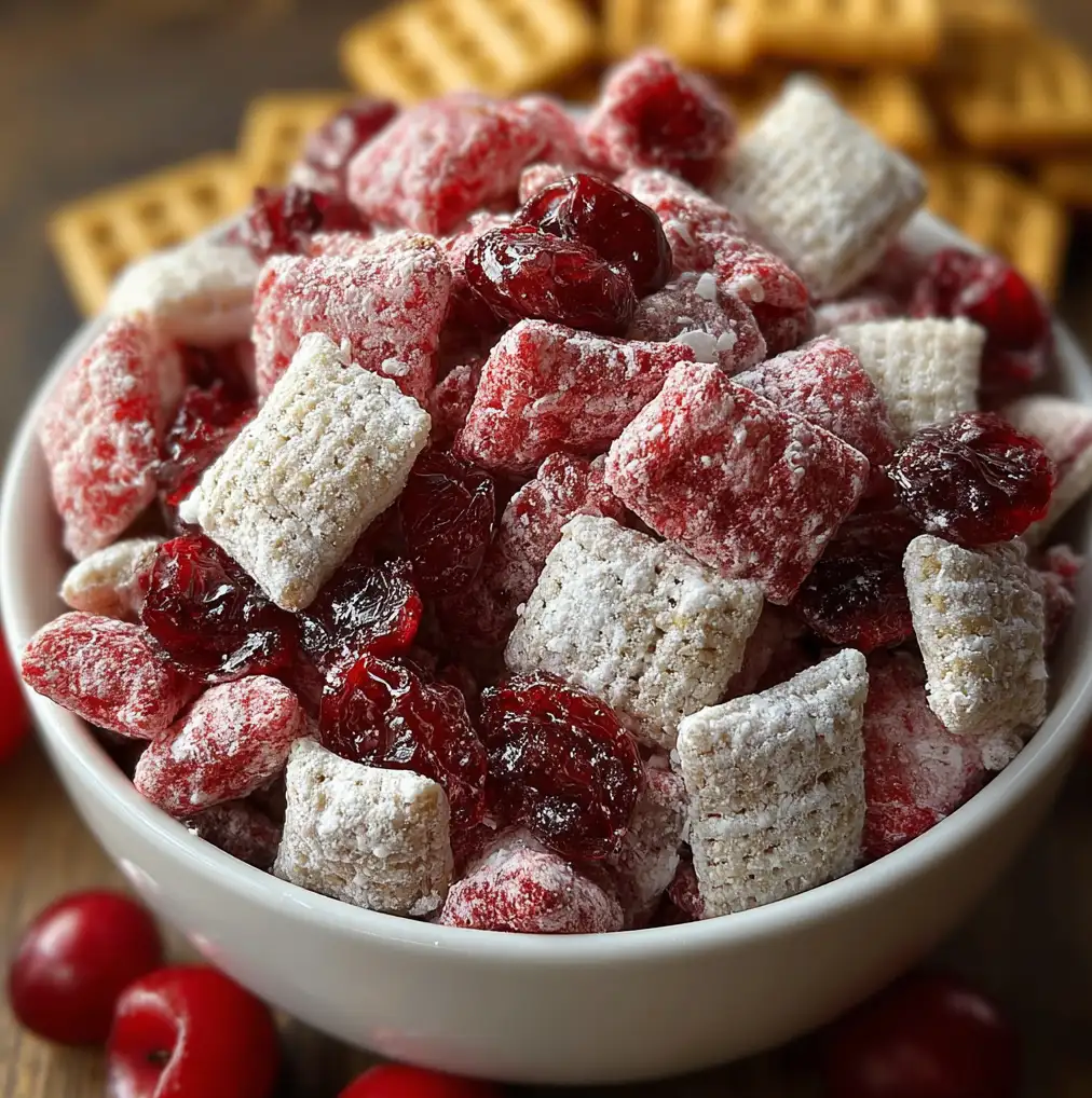 Cherry Cheesecake Puppy Chow