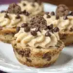 Chocolate Chip Cookie Cups with Cookie Dough Frosting