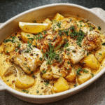 Cod Potatoes in Rosemary Cream Sauce e1763233023958