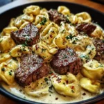 Cracked Garlic Steak Tortellini in Creamhouse Sauce Bliss 1