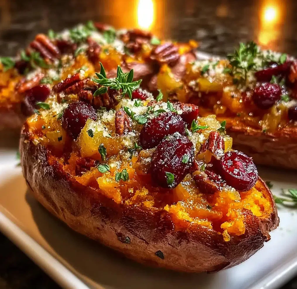 Cranberry Apple Twice Baked Sweet Potatoes 4 Cranberry Apple Twice Baked Sweet Potatoes 1 e1763245635791