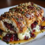 Cranberry Brie Stuffed Chicken e1763570167785