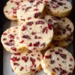 Cranberry Orange Shortbread Cookies
