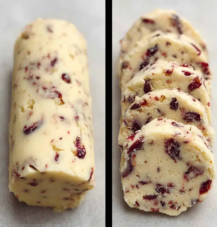 Cranberry Orange Shortbread Cookies 2