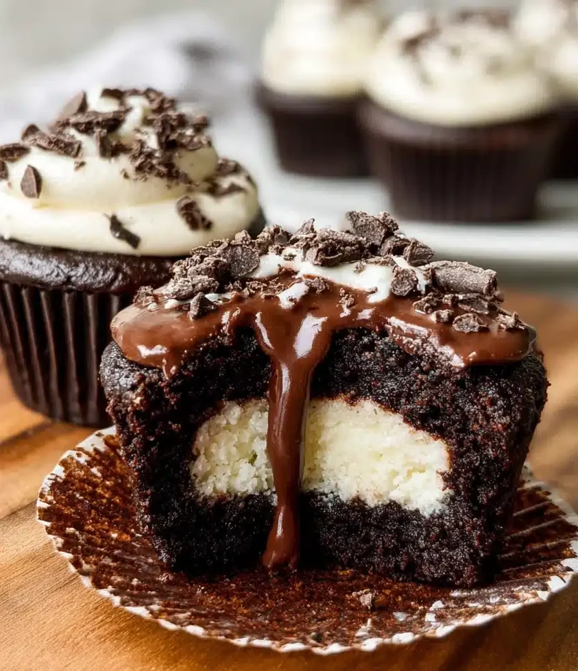 Cream-Filled Chocolate Cupcakes 4 Cream Filled Chocolate Cupcakes e1763342613682