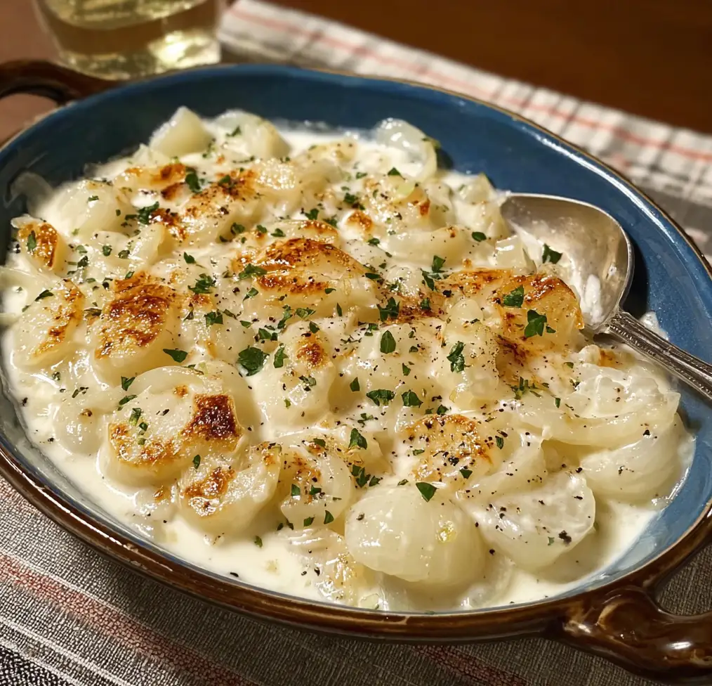 Creamed onions 5 Creamed onions 2