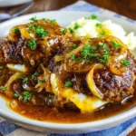 French Onion Salisbury Steak forklio