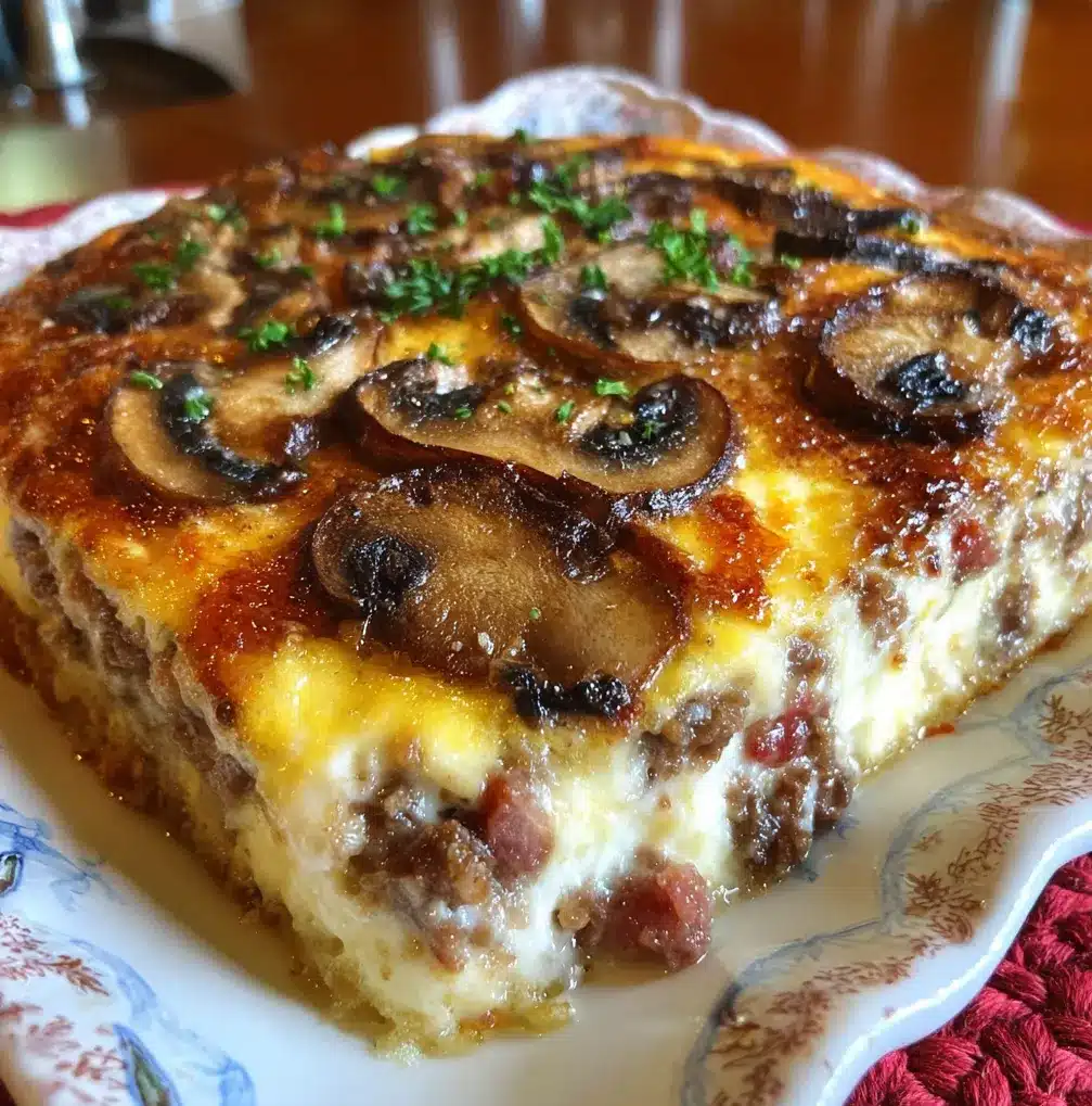 Hamburger Mushroom Bake cookityum blog