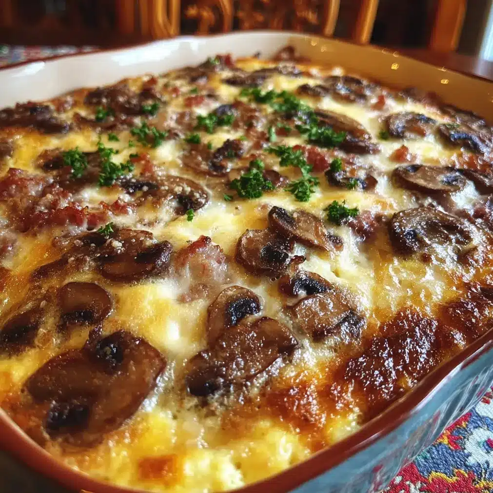 Hamburger Mushroom Bake cookityum