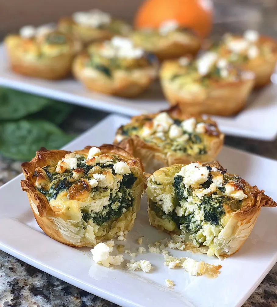 Mini Spinach Feta Pies1