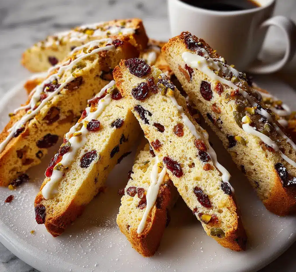 White Chocolate Cranberry Orange Biscotti 1