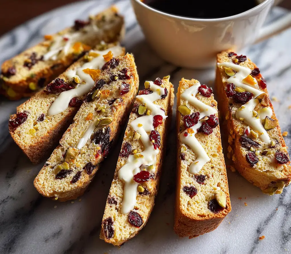 White Chocolate Cranberry Orange Biscotti