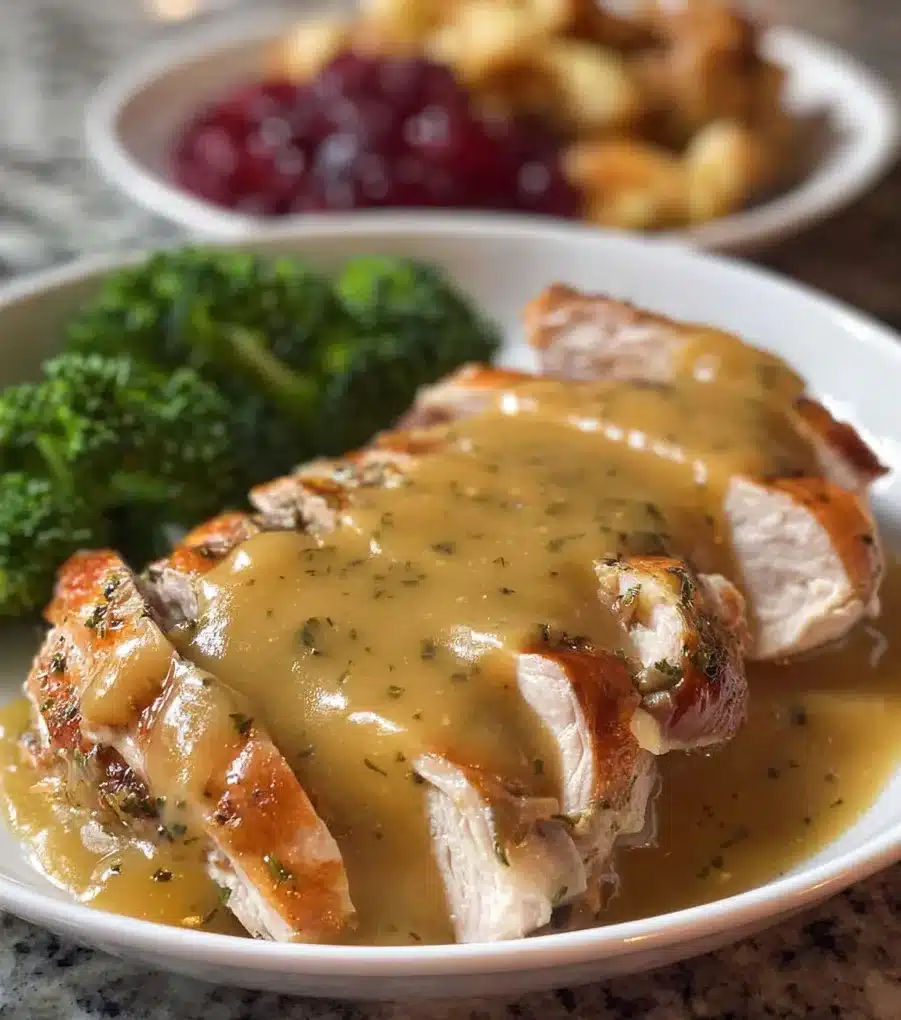 Easy Homemade Turkey Gravy 6 gravy turkey1