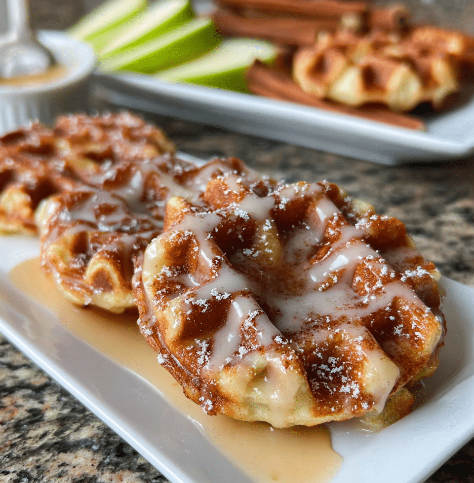 Apple Fritter Waffle Donuts e1766923705542