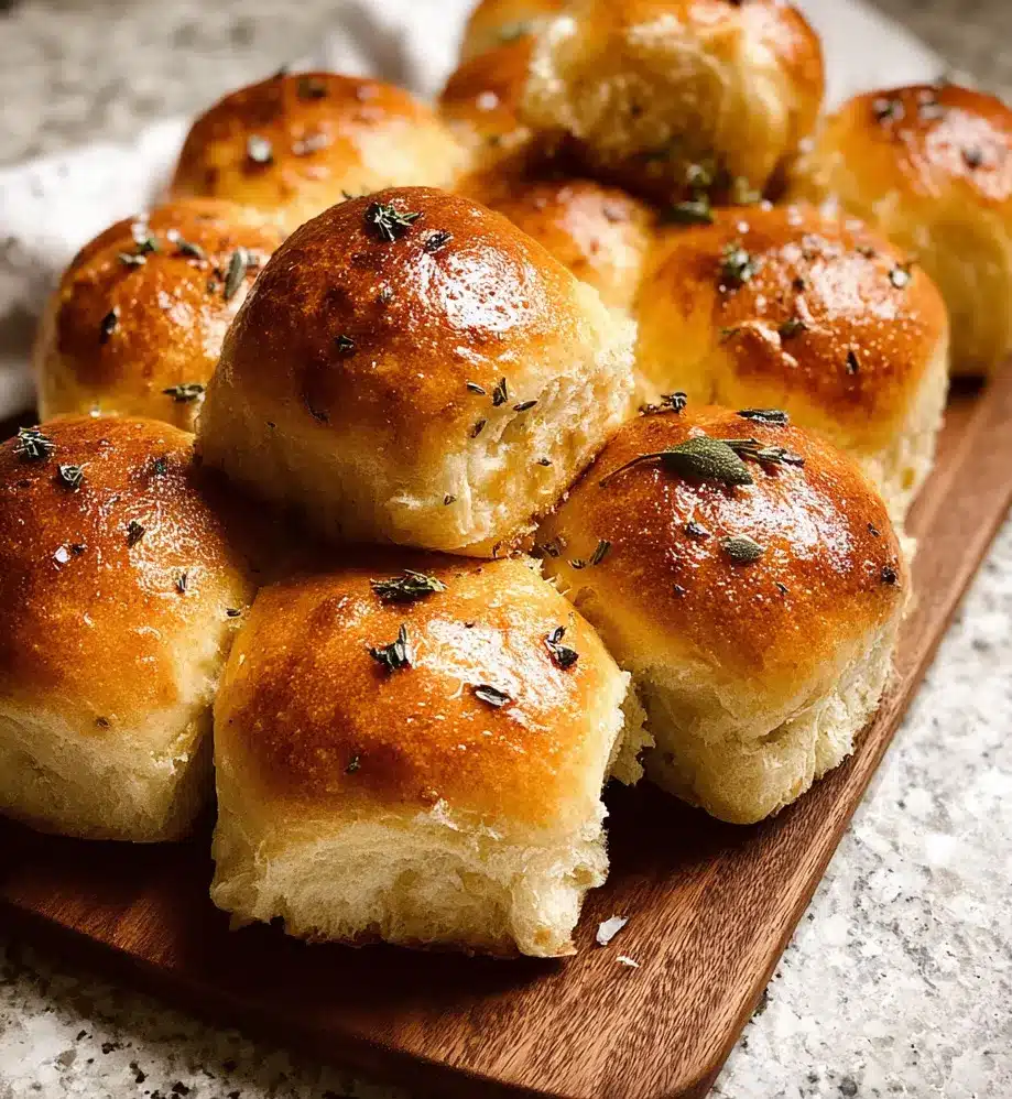 Brown Butter Sage Dinner Rolls 1
