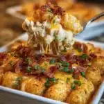 Chicken Bacon Ranch Tater Tot Casserole 1