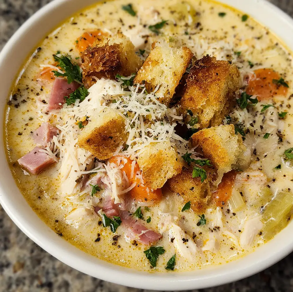 Chicken Cordon Bleu Soup 1