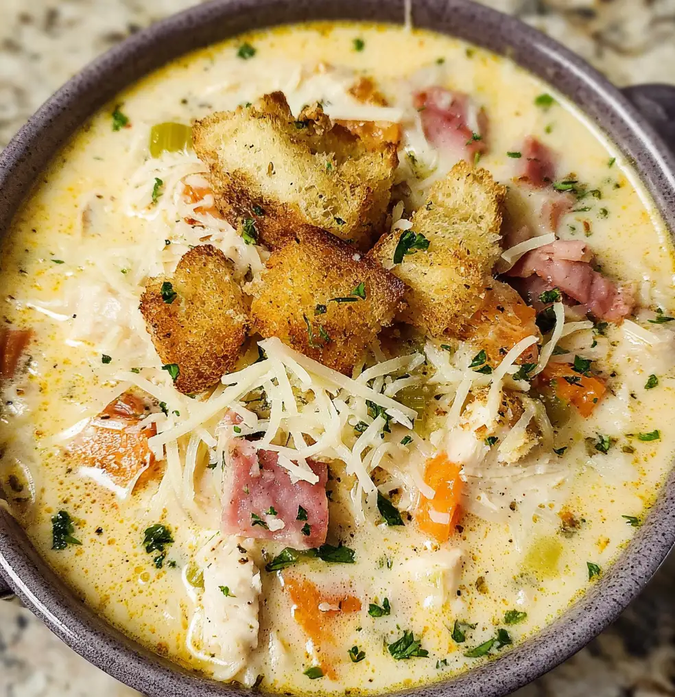 Chicken Cordon Bleu Soup