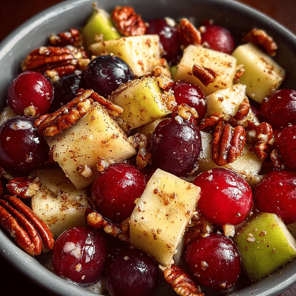 Cinnamon Apple Grape Salad
