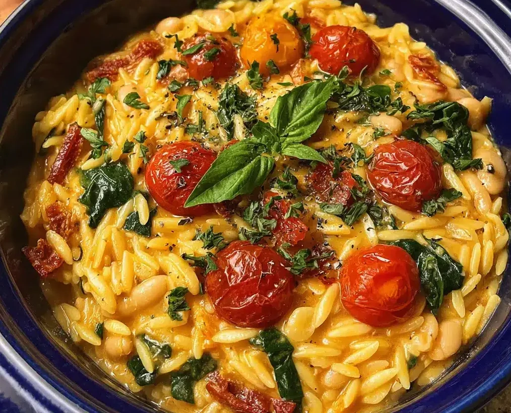 Creamy Tuscan Orzo e1764902196811
