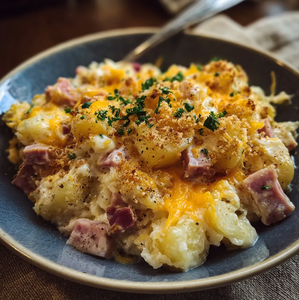 Crockpot Ham And Potato Casserole