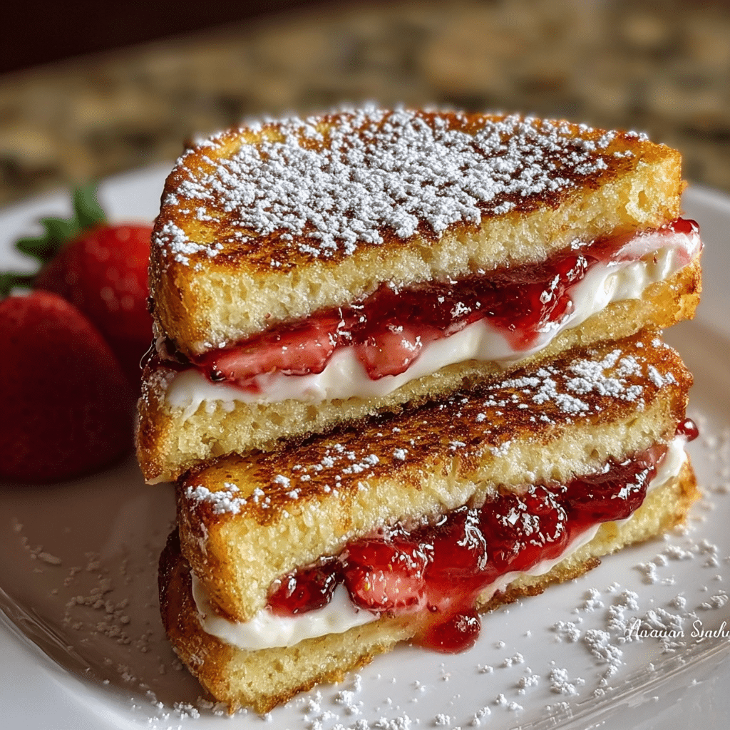 Fried Strawberry Cheesecake Sandwiches 4 Fried Strawberry Cheesecake Sandwiches 1
