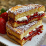 Fried Strawberry Cheesecake Sandwiches