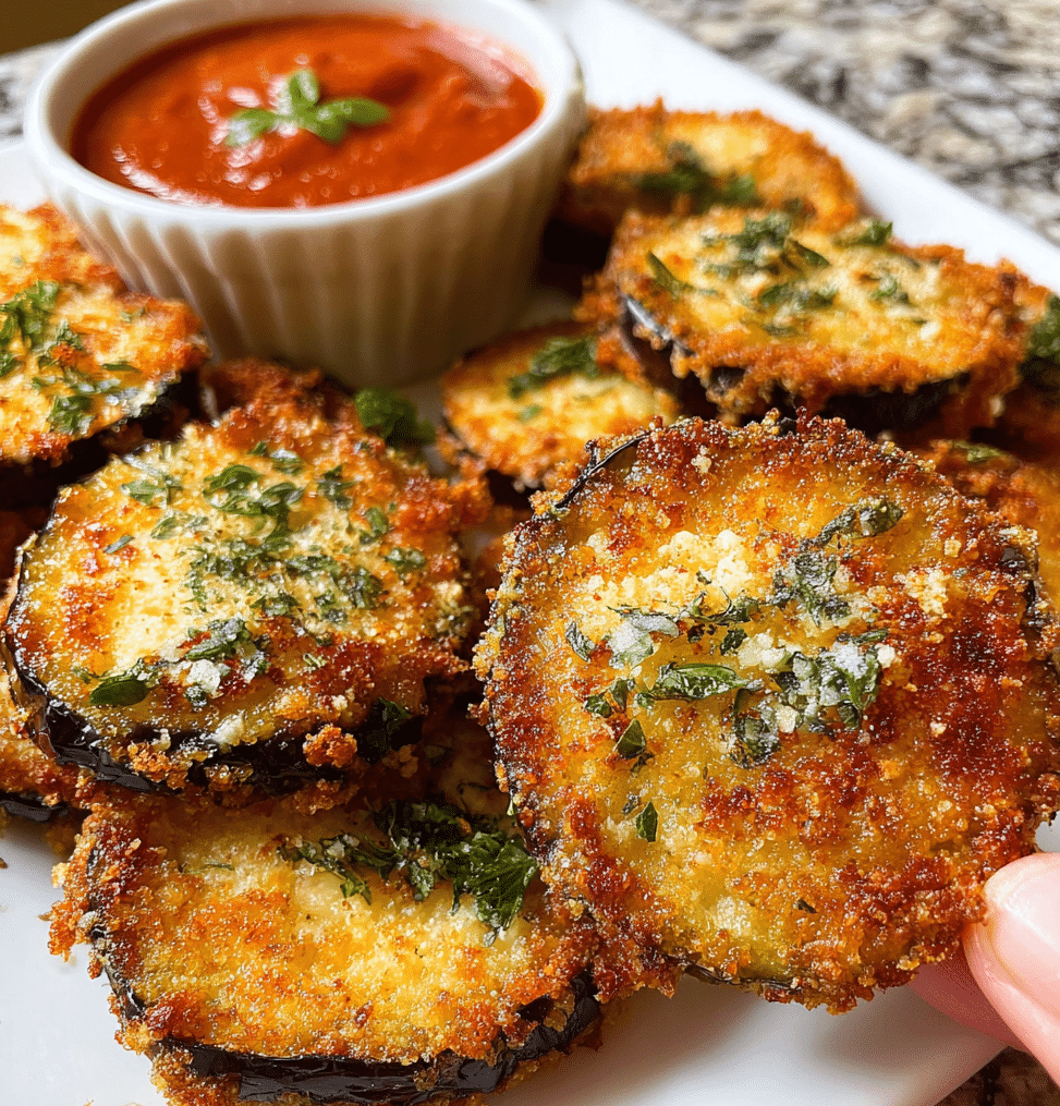 Fried eggplant