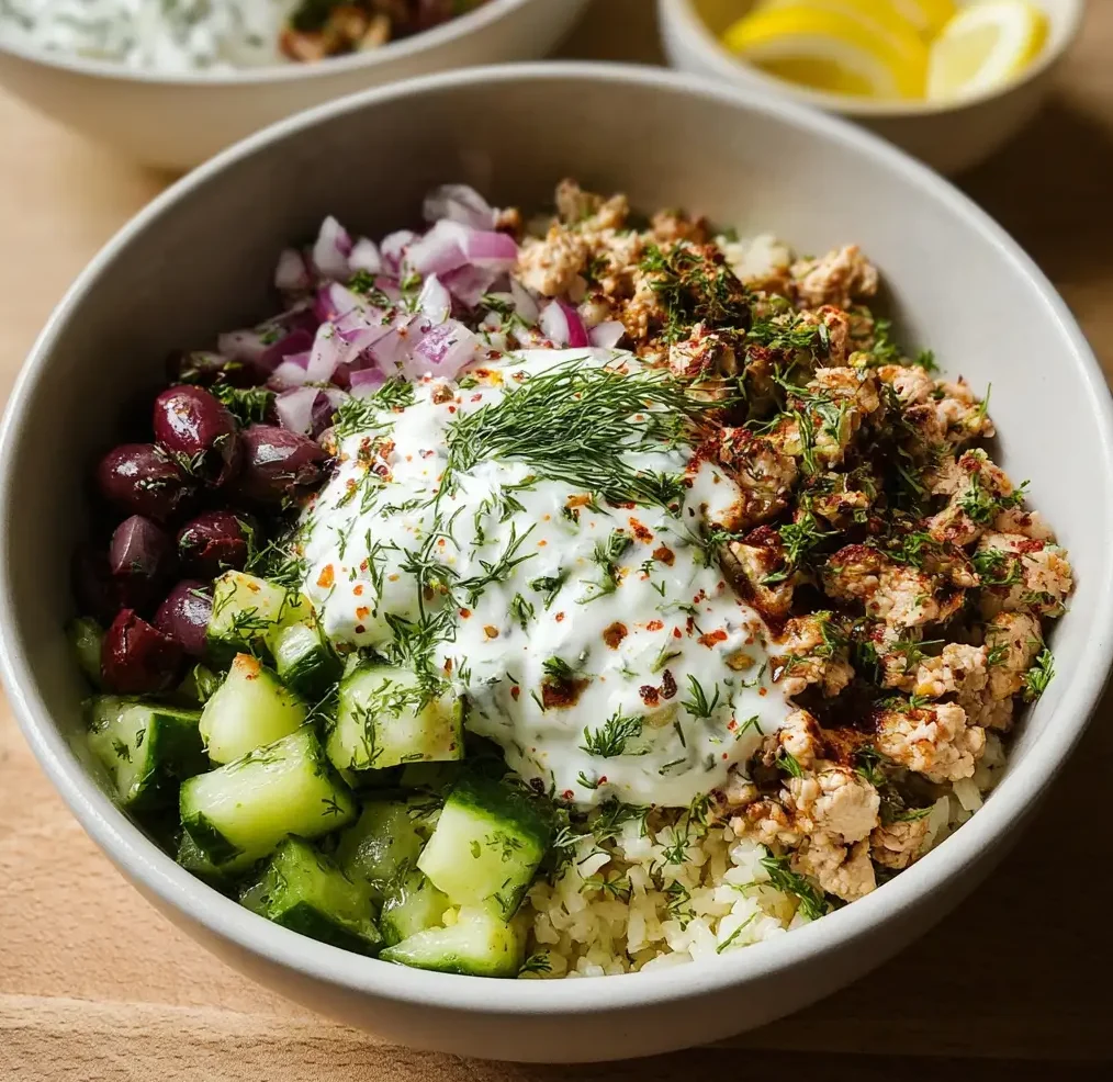 Greek Ground Chicken Bowls 1 e1764897931921