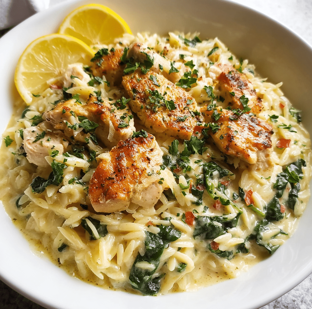 Lemon Chicken Orzo 1 e1765811565131