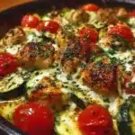 Mediterranean Chicken Zucchini Bake 1