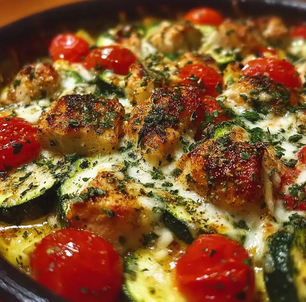 Mediterranean Chicken Zucchini Bake 1