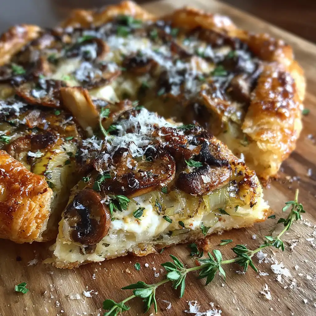 Mushroom Galette with Puff Pastry