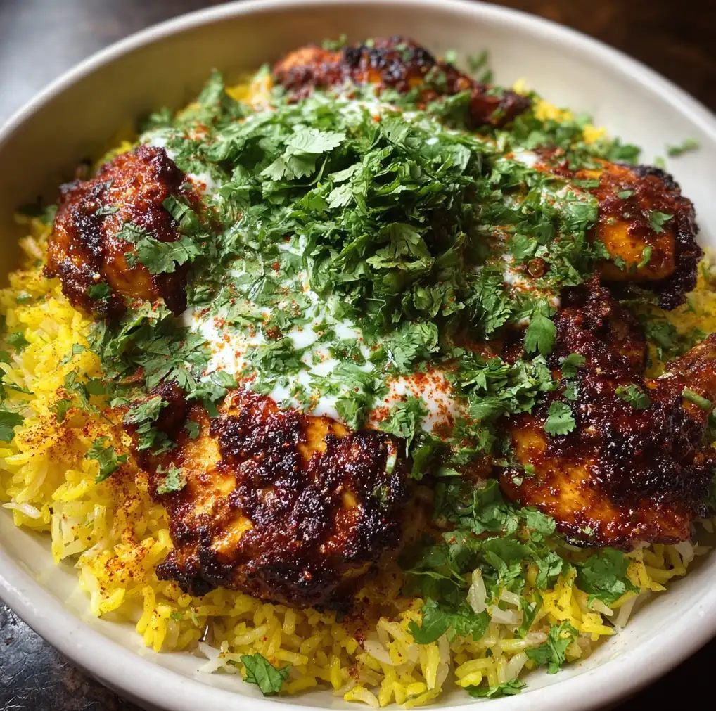 One-Pan Tandoori Chicken and Rice 4 One Pan Tandoori Chicken and Rice 1