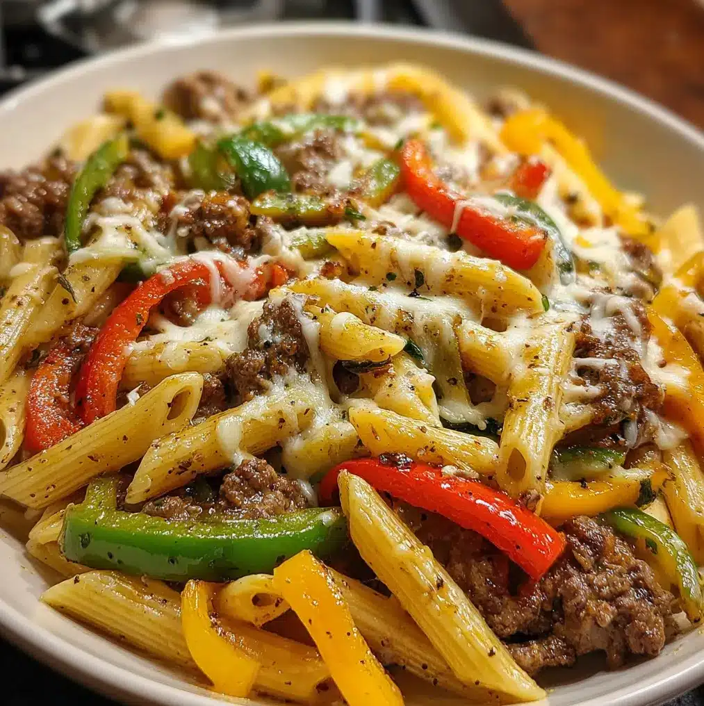 Philly Cheesesteak Pasta