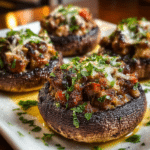 Sausage Stuffed Portobello Mushrooms 1 e1765763134603