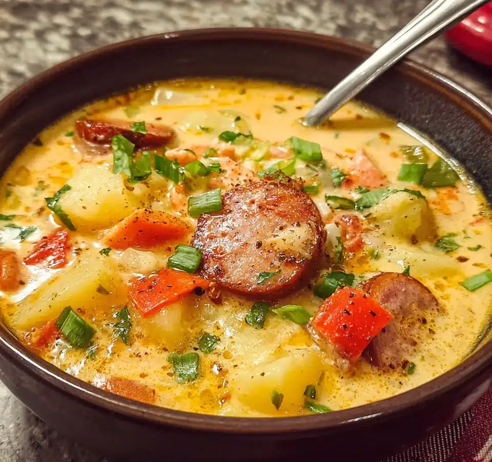 Slow Cooker Cajun Potato Soup