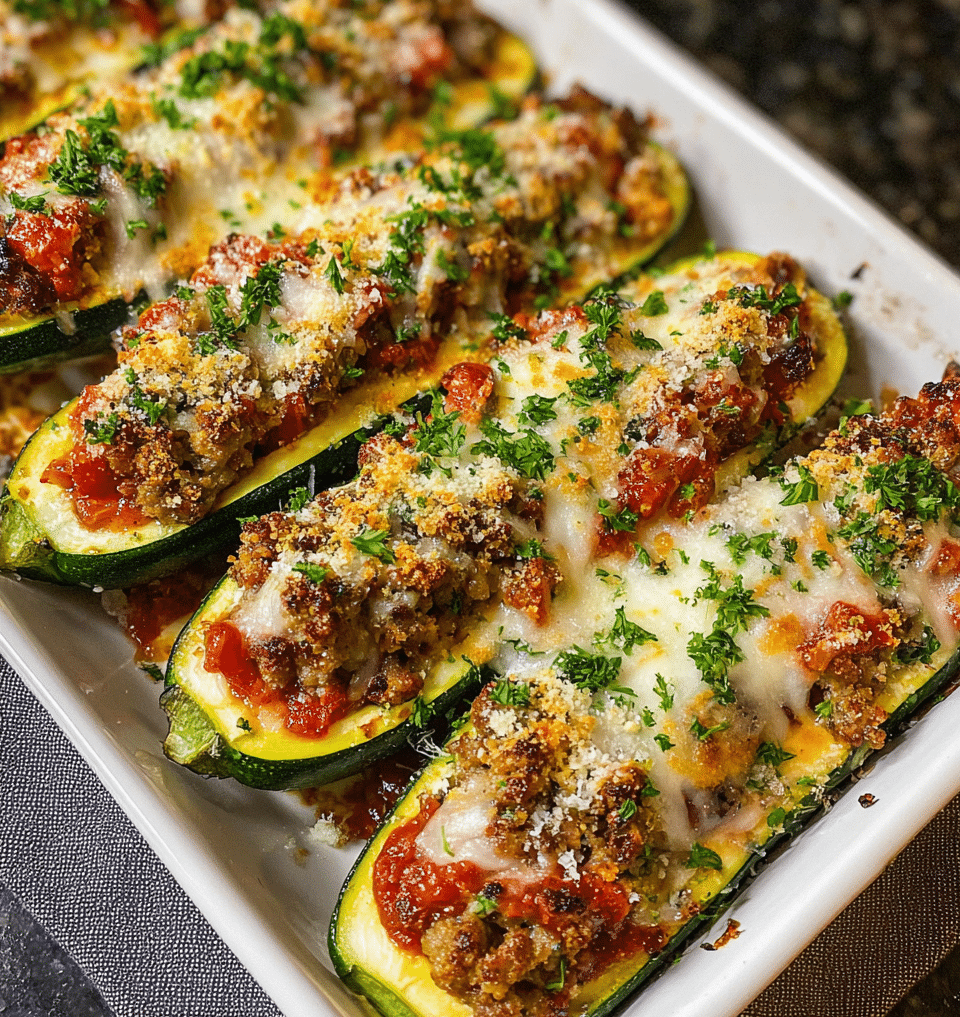 Stuffed Zucchini Boats 1 e1765933393993