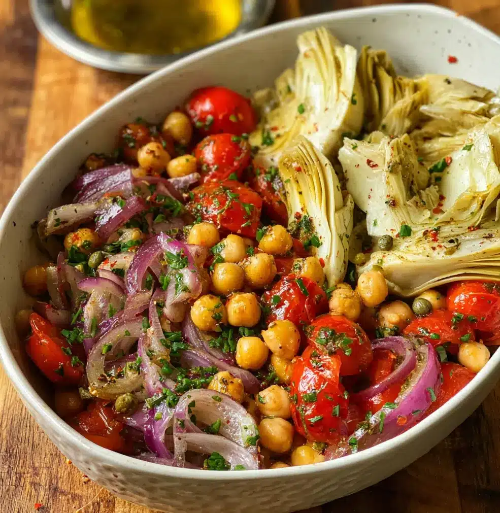 Tuscan Artichoke Tomato Salad