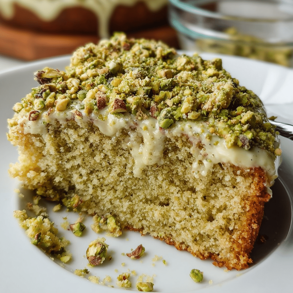 Vegan Pistachio Coffee Cake
