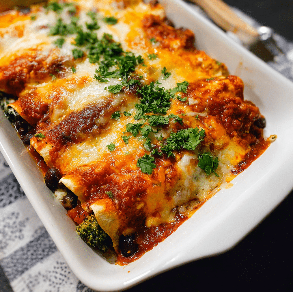 Veggie Black Bean Enchiladas 1 e1765932464962