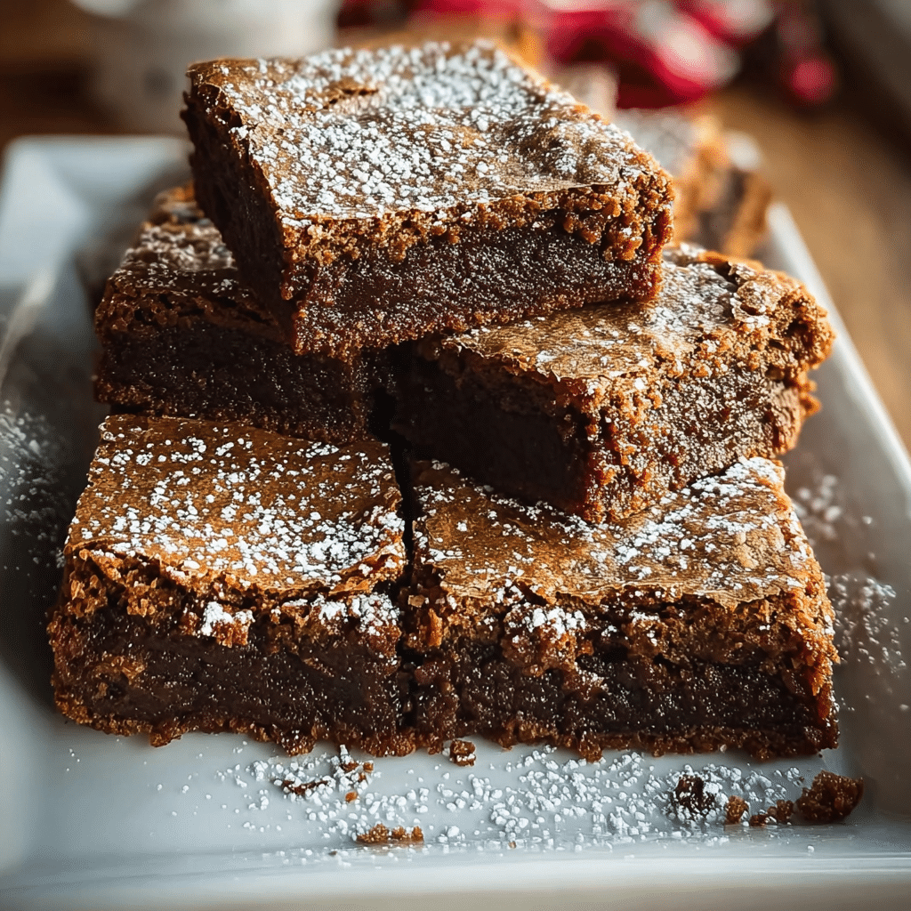Gingerbread Brownies1