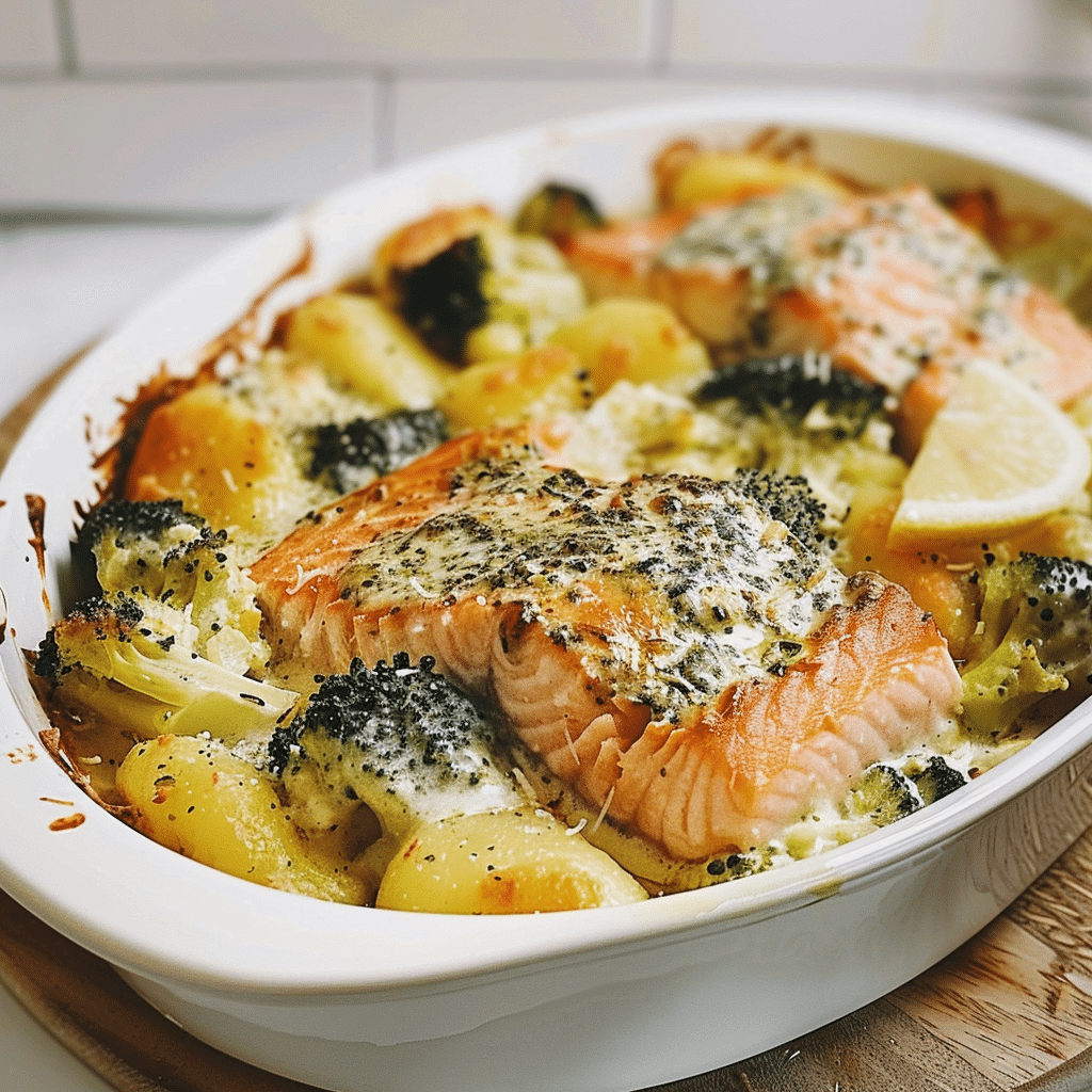 Baked Salmon Gnocchi 4 Baked Salmon Gnocchi 1