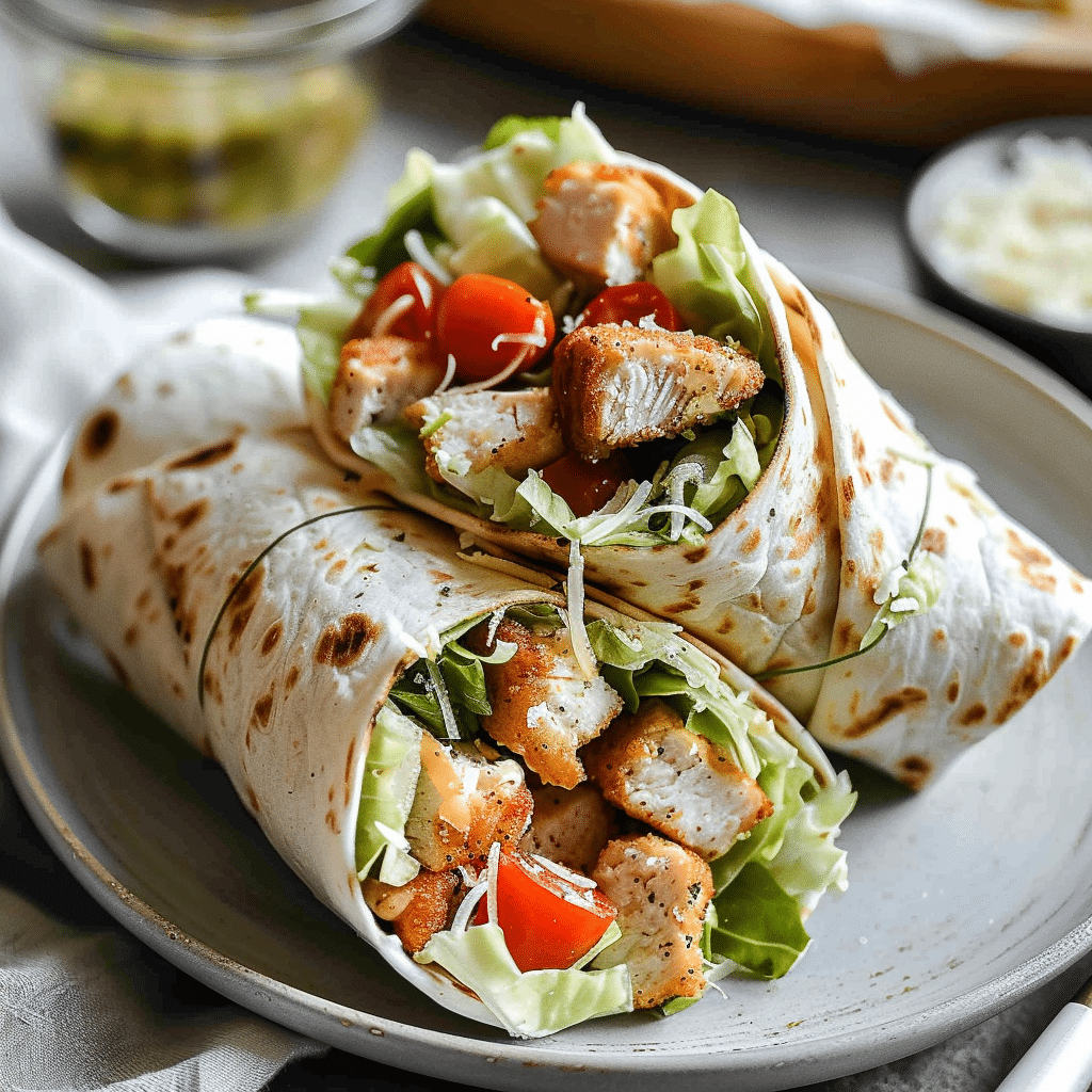 Chicken Caesar Wraps 4 Chicken Caesar Wraps