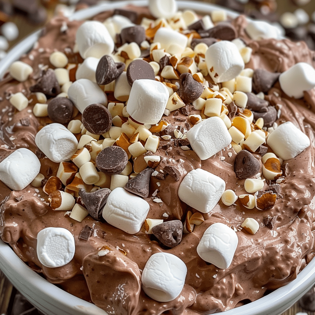 Chocolate Fluff Salad 4 Chocolate Fluff Salad 1