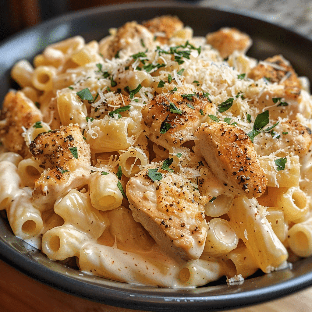 Crockpot Garlic Parmesan Chicken Pasta 4 Crockpot Garlic Parmesan Chicken Pasta 1