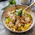 Dairy Free Spaghetti Squash Chicken Alfredo 1
